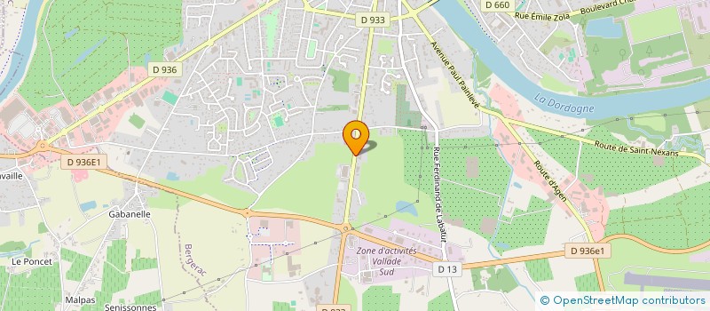 localisation de l'entreprise 'SOCIETE CIVILE IMMOBILIERE QUANTIS' à BERGERAC