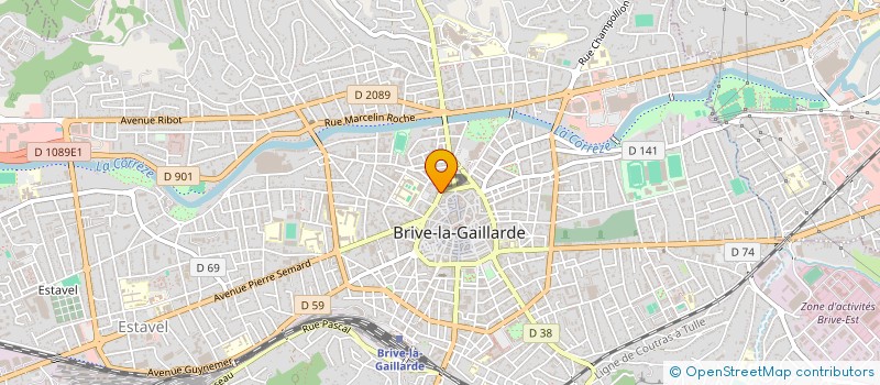 localisation de l'entreprise SOCIETE CIVILE IMMOBILIERE QUENTIN BRIVE  BRIVE-LA-GAILLARDE