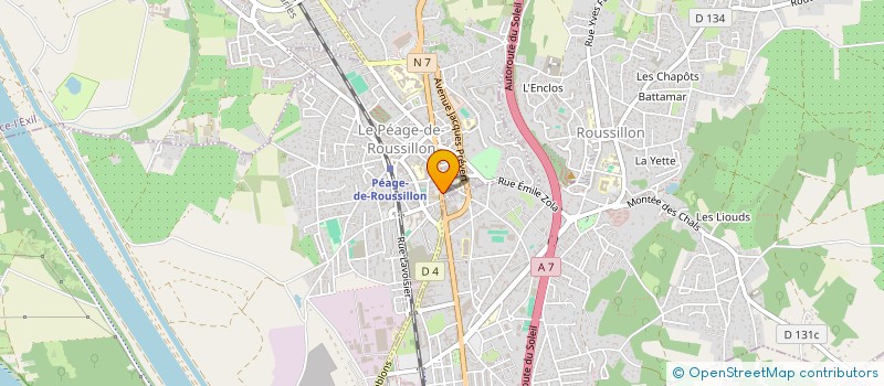 localisation de l'entreprise SOCIETE CIVILE IMMOBILIERE R.T.E. MAISON  LE PEAGE-DE-ROUSSILLON