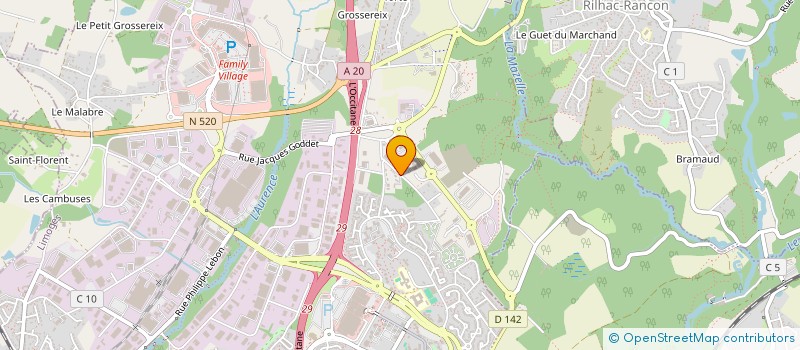 localisation de l'entreprise SOCIETE CIVILE IMMOBILIERE R87R à LIMOGES