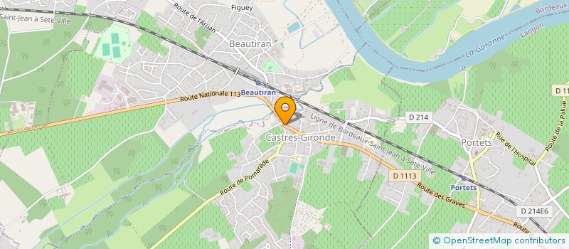 localisation de l'entreprise SOCIETE CIVILE IMMOBILIERE RABAUD-LANGOIRAN  CASTRES-GIRONDE