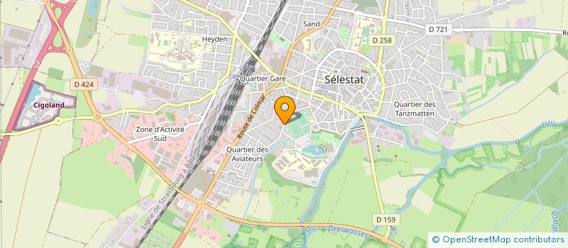 localisation de l'entreprise SOCIETE CIVILE IMMOBILIERE RAFAEL ET ALEXIS  SELESTAT