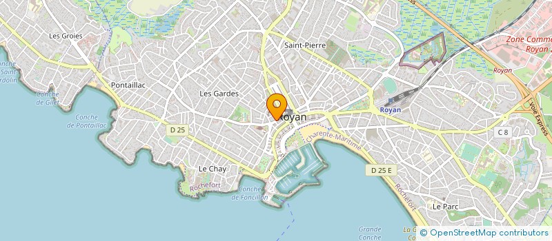 localisation de l'entreprise SOCIETE CIVILE IMMOBILIERE RAGOT OUVRARD REY à ROYAN