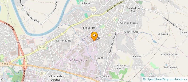 localisation de l'entreprise SOCIETE CIVILE IMMOBILIERE RANJA-SALVETAT  SAINT-JUERY