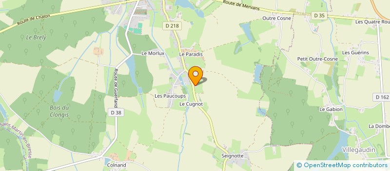 localisation de l'entreprise SOCIETE CIVILE IMMOBILIERE REBEAU PAR ABREVIATION SCI REBEAU  SAINT-MARTIN-EN-BRESSE