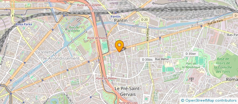 localisation de l'entreprise SOCIETE CIVILE IMMOBILIERE REN & FILS  PANTIN