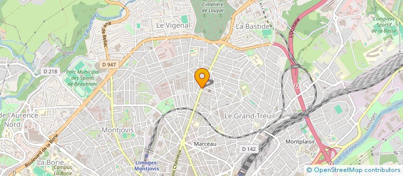 localisation de l'entreprise SOCIETE CIVILE IMMOBILIERE REOMUR à LIMOGES