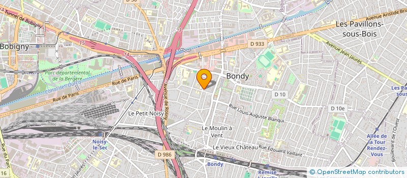 localisation de l'entreprise SOCIETE CIVILE IMMOBILIERE RESIDENCE GAOUA  BONDY