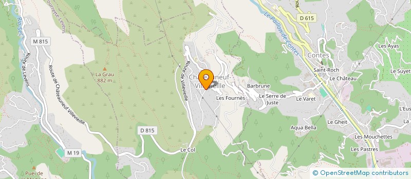 localisation de l'entreprise SOCIETE CIVILE IMMOBILIERE RESIDENCES DU PLANTIER  CHATEAUNEUF-VILLEVIEILLE