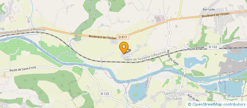 localisation de l'entreprise SOCIETE CIVILE IMMOBILIERE RICAMARE  LABATUT