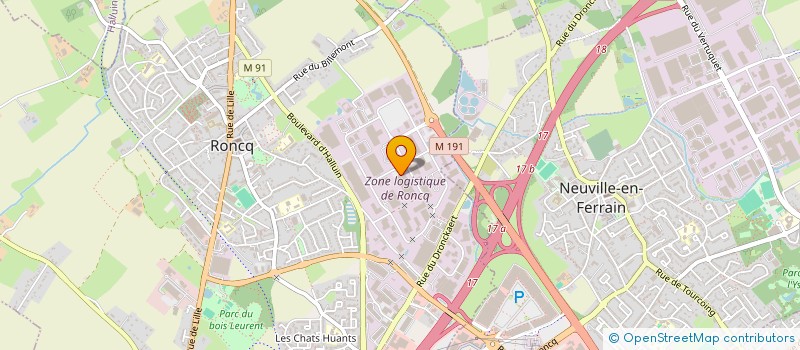 localisation de l'entreprise SOCIETE CIVILE IMMOBILIERE RICOCHET  RONCQ