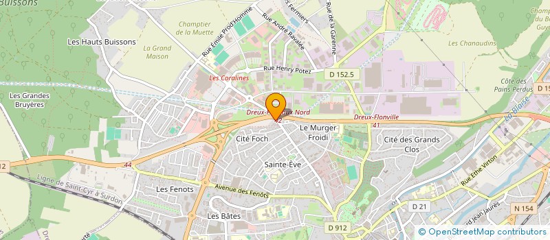 localisation de l'entreprise SOCIETE CIVILE IMMOBILIERE RN12 RG FM à DREUX
