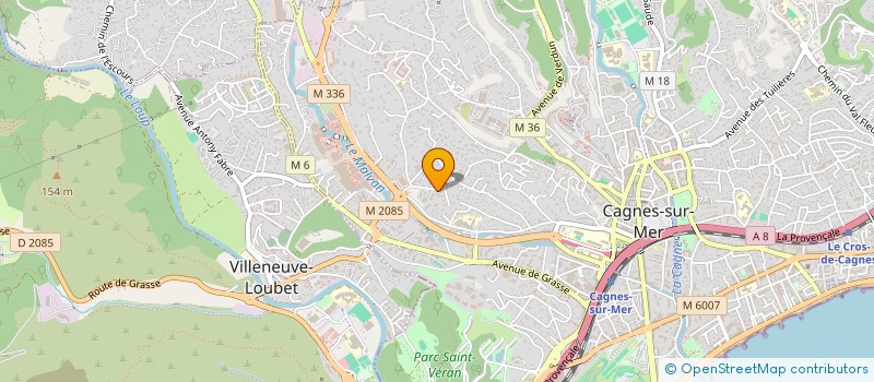 localisation de l'entreprise SOCIETE CIVILE IMMOBILIERE ROBIN ET MERLIN DE JESUS à CAGNES-SUR-MER