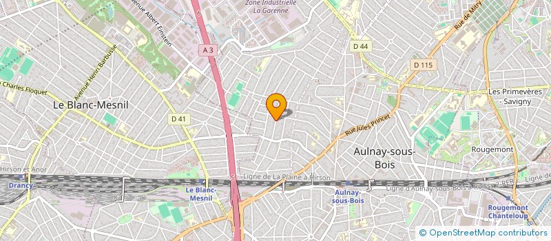 localisation de l'entreprise SOCIETE CIVILE IMMOBILIERE ROBY à AULNAY-SOUS-BOIS