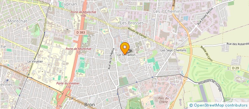 localisation de l'entreprise SOCIETE CIVILE IMMOBILIERE RODY  BRON