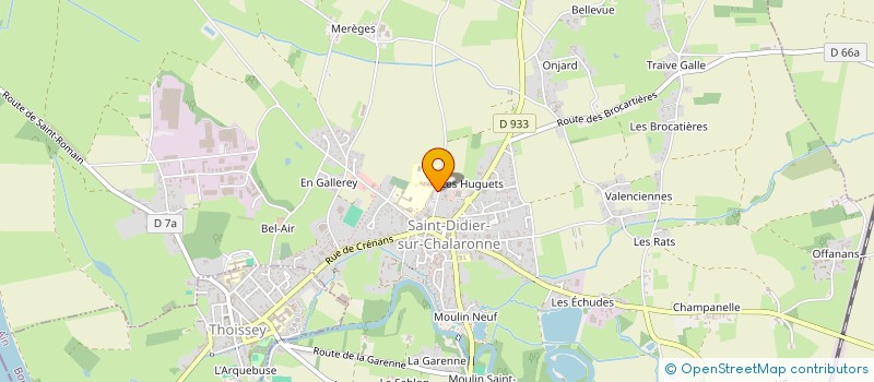 localisation de l'entreprise SOCIETE CIVILE IMMOBILIERE ROINJARD  SAINT-DIDIER-SUR-CHALARONNE