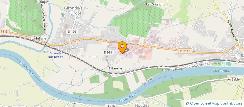 localisation de l'entreprise SOCIETE CIVILE IMMOBILIERE ROUCHIER  LA REOLE