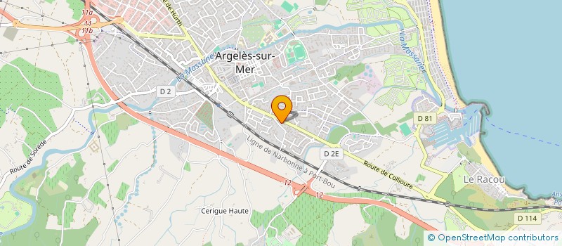 localisation de l'entreprise SOCIETE CIVILE IMMOBILIERE ROUSSILLON AZUR à ARGELES-SUR-MER