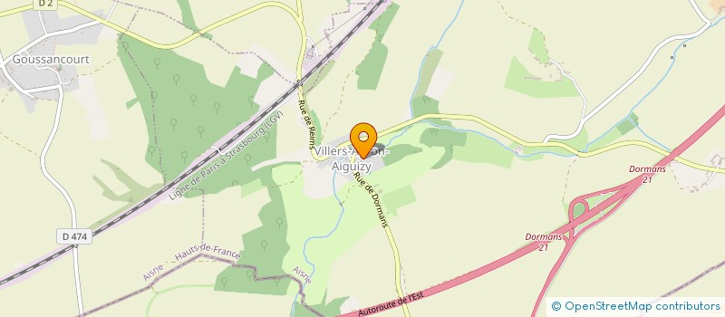 localisation de l'entreprise SOCIETE CIVILE IMMOBILIERE ROYALE ' CFX  VILLERS AGRON AIGUIZY