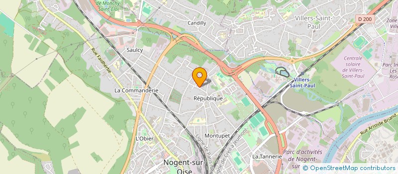 localisation de l'entreprise SOCIETE CIVILE IMMOBILIERE RPCPJA  NOGENT-SUR-OISE