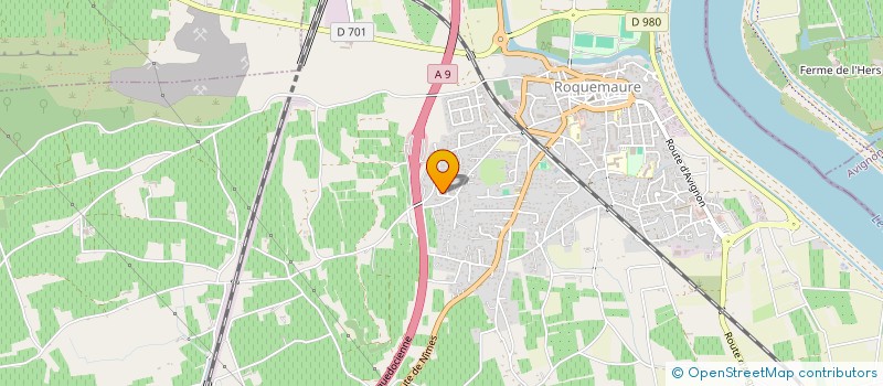 localisation de l'entreprise SOCIETE CIVILE IMMOBILIERE RTH  ROQUEMAURE