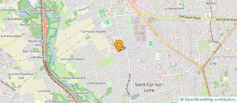 localisation de l'entreprise SOCIETE CIVILE IMMOBILIERE RUE DE GORGES  SAINT-CYR-SUR-LOIRE