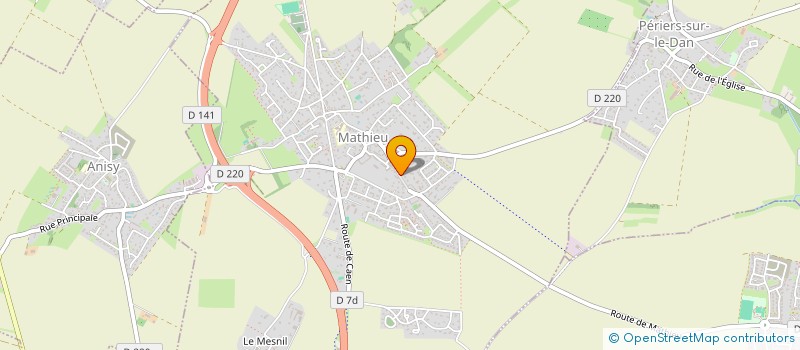 localisation de l'entreprise SOCIETE CIVILE IMMOBILIERE RUE DE L'EGLISE  MATHIEU