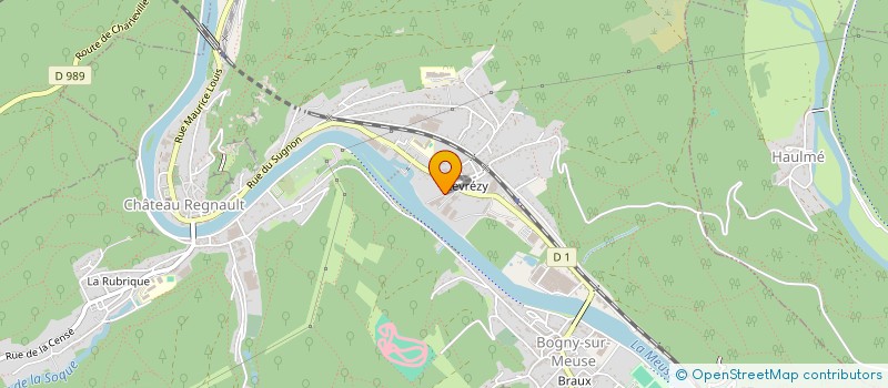 localisation de l'entreprise SOCIETE CIVILE IMMOBILIERE RUE DE LA PRAIRIE  BOGNY SUR MEUSE