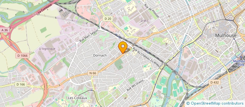 localisation de l'entreprise SOCIETE CIVILE IMMOBILIERE RUE DE REININGUE à MULHOUSE