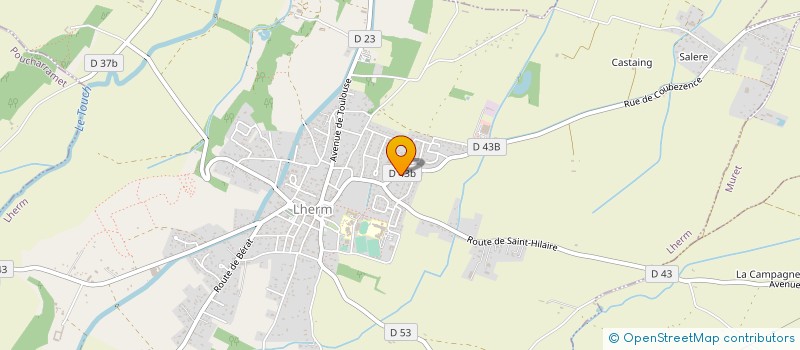 localisation de l'entreprise SOCIETE CIVILE IMMOBILIERE RYBIDOM ET PAR ABREVIATION SCI RYBIDOM à LHERM