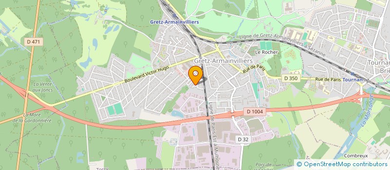 localisation de l'entreprise SOCIETE CIVILE IMMOBILIERE  S.C.I. DU RU  GRETZ-ARMAINVILLIERS