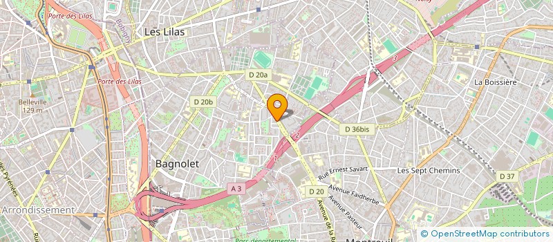 localisation de l'entreprise SOCIETE CIVILE IMMOBILIERE S.F.L.S.  BAGNOLET