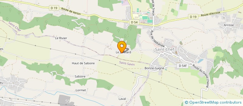 localisation de l'entreprise SOCIETE CIVILE IMMOBILIERE S-G-B  SAINT-CHEF