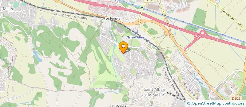 localisation de l'entreprise SOCIETE CIVILE IMMOBILIERE S.H.C  L'ISLE-D'ABEAU