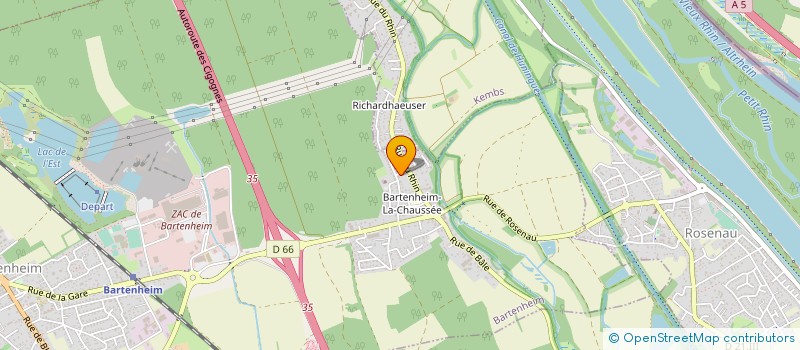 localisation de l'entreprise SOCIETE CIVILE IMMOBILIERE S.J.B.  BARTENHEIM