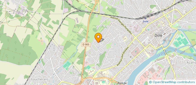 localisation de l'entreprise SOCIETE CIVILE IMMOBILIERE S.R.M. à DOLE