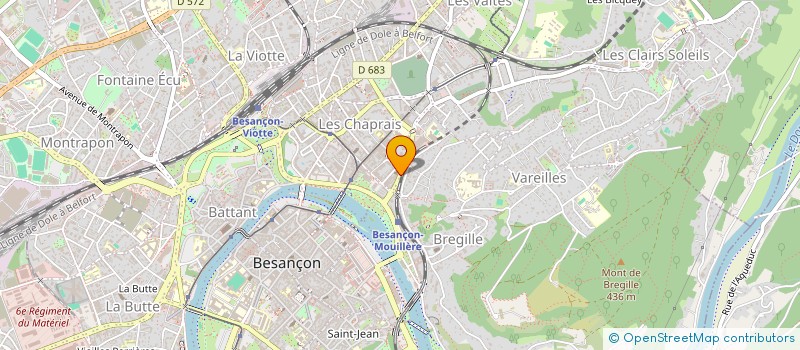 localisation de l'entreprise SOCIETE CIVILE IMMOBILIERE S3M PAR ABREVIATION SCI S3M  BESANCON
