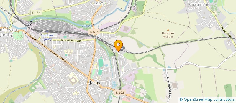 localisation de l'entreprise SOCIETE CIVILE IMMOBILIERE SABATEX  JARNY