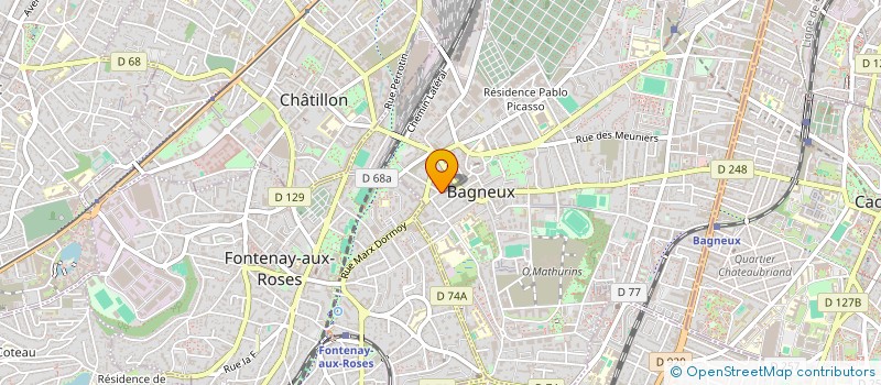 localisation de l'entreprise SOCIETE CIVILE IMMOBILIERE SABLE BLANC à BAGNEUX
