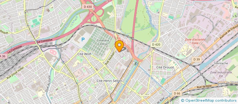 localisation de l'entreprise SOCIETE CIVILE IMMOBILIERE SAGLIO GA2C  ILLZACH