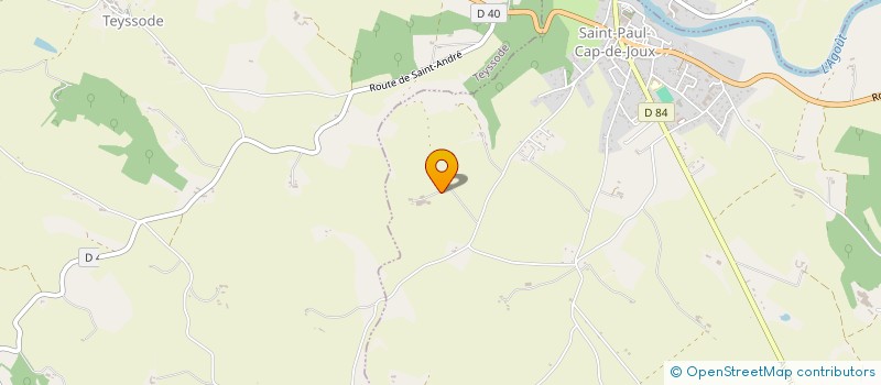 localisation de l'entreprise SOCIETE CIVILE IMMOBILIERE SAINT-AMANS  SAINT-PAUL-CAP-DE-JOUX