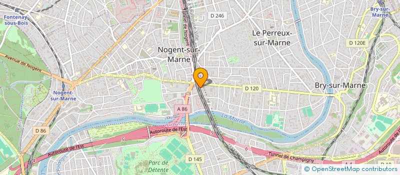 localisation de l'entreprise SOCIETE CIVILE IMMOBILIERE SAINT ANTOINE  LE PERREUX SUR MARNE