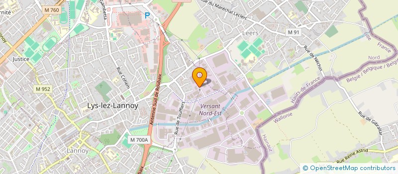 localisation de l'entreprise SOCIETE CIVILE IMMOBILIERE SAINT CLAIR  LYS-LEZ-LANNOY