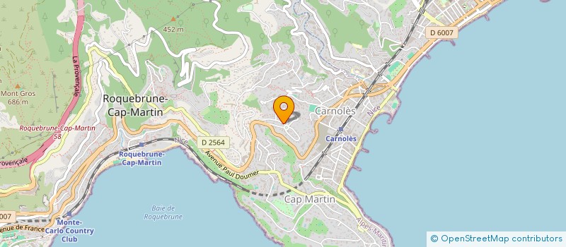 localisation de l'entreprise SOCIETE CIVILE IMMOBILIERE SAINT GENIS-POUILLY à ROQUEBRUNE-CAP-MARTIN