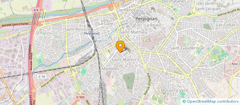 localisation de l'entreprise SOCIETE CIVILE IMMOBILIERE SAINT MARTIN  PERPIGNAN