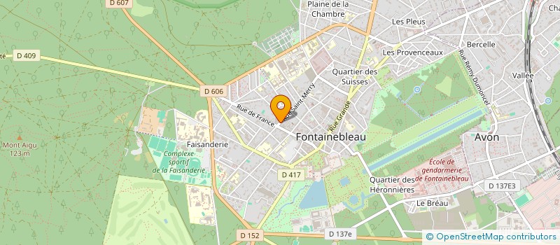 localisation de l'entreprise SOCIETE CIVILE IMMOBILIERE SAINT MERRY INNOVATIONS  FONTAINEBLEAU