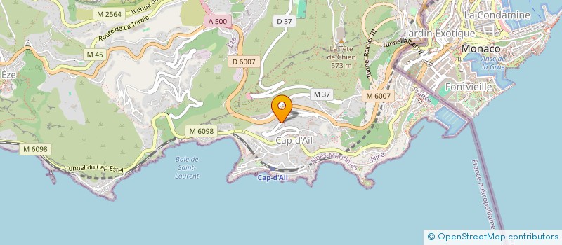 localisation de l'entreprise SOCIETE CIVILE IMMOBILIERE SAINTE ANNE CHAPELLE  CAP-D'AIL