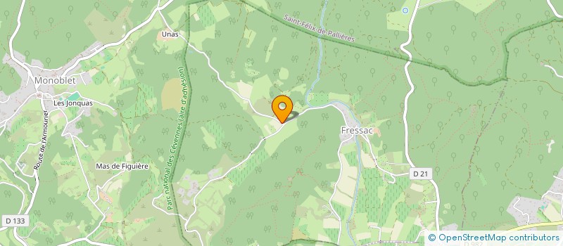 localisation de l'entreprise SOCIETE CIVILE IMMOBILIERE SALAMANDRE  FRESSAC