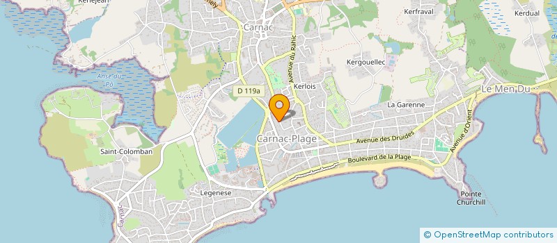 localisation de l'entreprise SOCIETE CIVILE IMMOBILIERE SALLE MIMOSA  CARNAC