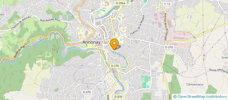 localisation de l'entreprise SOCIETE CIVILE IMMOBILIERE SALOMON à ANNONAY